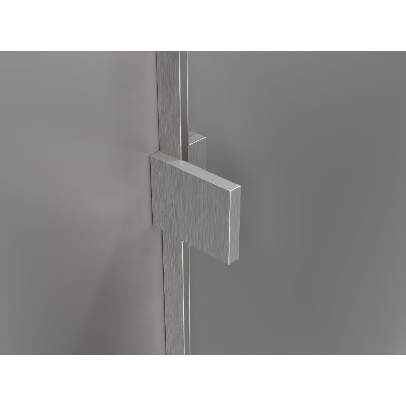 Mexen Lunar L 2-panel bath screen right 100 x 150 cm, transparent, brushed nickel - 897L-100-100-97-00-P