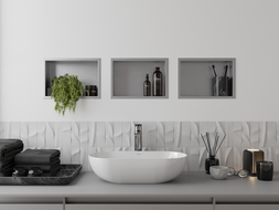 Mexen X-Wall-R recessed shelf with flange 30 x 20 cm, inox - 1910302010