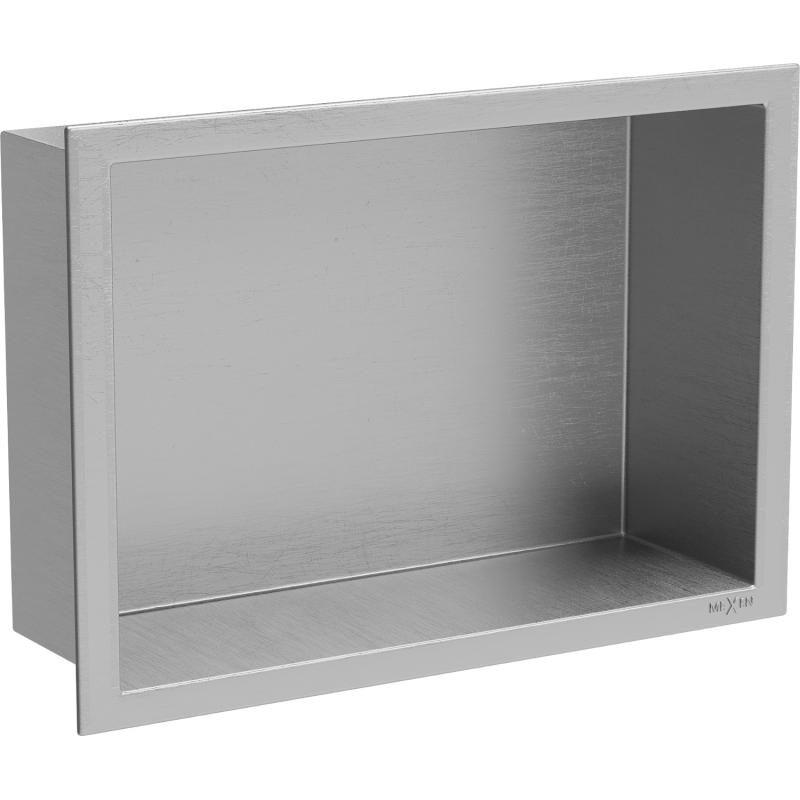Mexen X-Wall-R niche shelf with flange 30 x 20 cm, inox - 1910302010