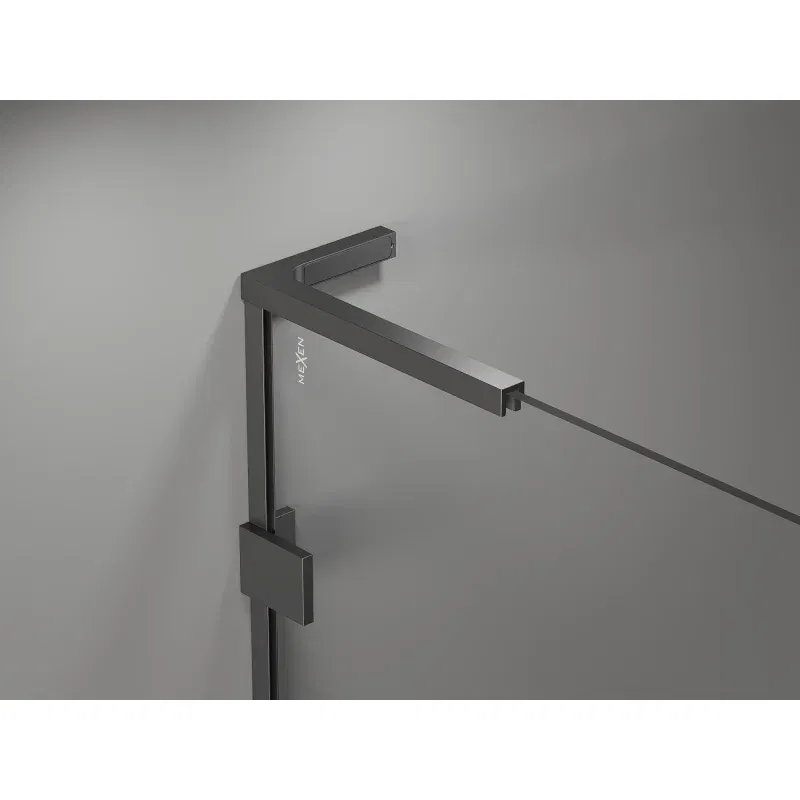 Mexen Lunar L 2-wing left bath screen 110 x 150 cm, transparent, gun metal - 897L-110-100-95-00-L