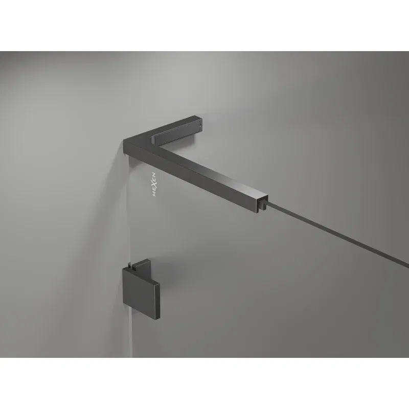 Mexen Lunar L 2-wing left bath screen 110 x 150 cm, transparent, gun metal - 897L-110-100-95-00-L
