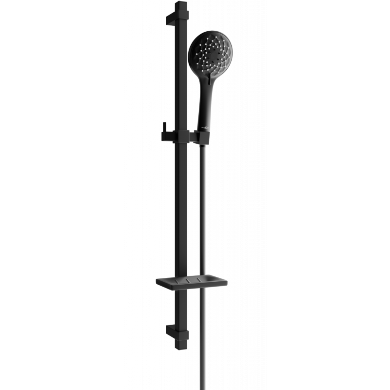 Mexen DQ74 adjustable black shower set - 785744581-70