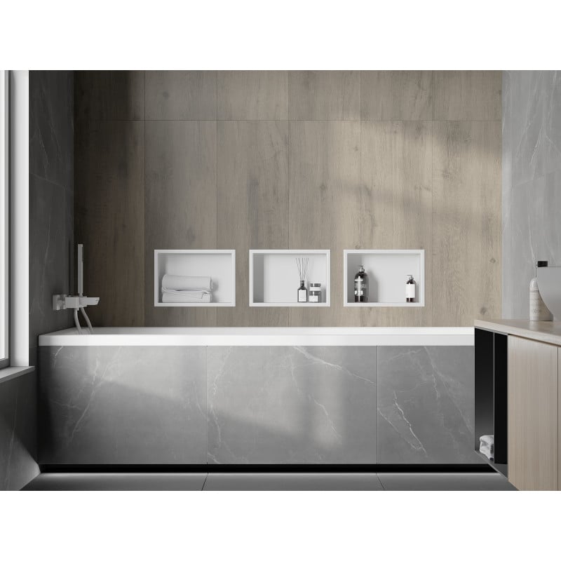 Mexen X-Wall-R recessed shelf with flange 30 x 20 cm, white - 1920302010