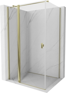 Mexen Mist T pivot shower enclosure 75 x 80 cm, transparent, gold - 8A4T-075-080-50-00