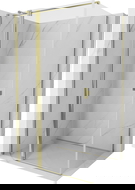 Mexen Mist T 100 x 90 cm Pivot Shower Enclosure, Transparent, Gold - 8A4T-100-090-50-00