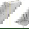 Mexen Mist T pivot shower cabin 85 x 95 cm, transparent, gold - 8A4T-085-095-50-00