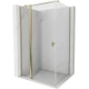 Mexen Mist T Hinged Shower Enclosure 120 x 100 cm, Transparent, Gold - 8A4T-120-100-50-00