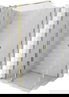 Mexen Mist T hinged shower enclosure 100 x 120 cm, transparent, gold - 8A4T-100-120-50-00