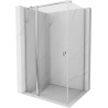 Mexen Mist T pivot shower cabin 95 x 110 cm, transparent, chrome - 8A4T-095-110-01-00