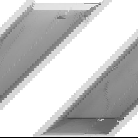 Mexen Lunar L right-side hinged shower door 85 cm, transparent, chrome - 834L-085-000-01-00-P