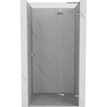 Mexen Lunar L shower door hinged right 125 cm, transparent, chrome - 834L-125-000-01-00-P