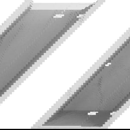 Mexen Lunar L right hinged shower doors 70 cm, transparent, white - 834L-070-000-20-00-P