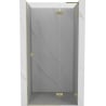 Mexen Lunar L right swing shower door 95 cm, transparent, brushed gold - 834L-095-000-55-00-P