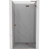 Mexen Lunar L shower door hinged right 110 cm, transparent, rose gold - 834L-110-000-60-00-P