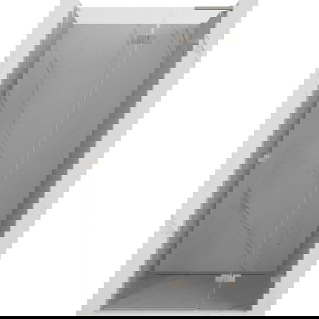 Mexen Lunar L right swing shower door 80 cm, transparent, brushed nickel - 834L-080-000-97-00-P