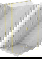 Mexen Mist T Hinged Shower Enclosure 105 x 80 cm, transparent, brushed gold - 8A4T-105-080-55-00