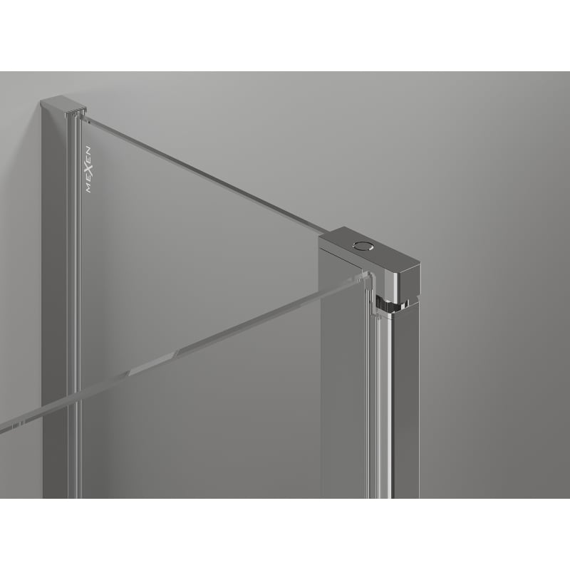 Mexen Mist Duo hinged shower cabin 105 x 80 cm, transparent, chrome - 8A4-105-080-01-00