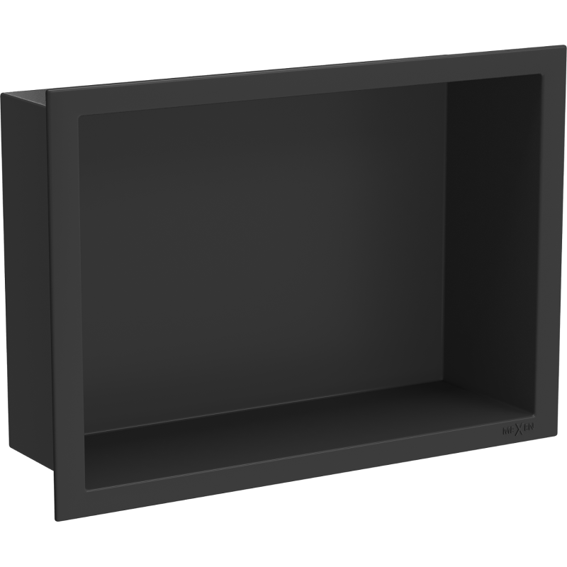 Mexen X-Wall-R recessed shelf with flange 30 x 20 cm, black - 1970302010