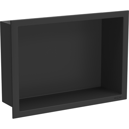 Mexen X-Wall-R recess shelf with flange 30 x 20 cm, black - 1970302010