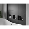 Mexen X-Wall-R recessed shelf with flange 30 x 20 cm, black - 1970302010