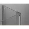 Mexen Mist Duo 115 x 95 cm Hinged Shower Enclosure, Transparent, Chrome - 8A4-115-095-01-00