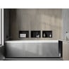 Mexen X-Wall-R shower niche with flange 30 x 20 cm, Black - 1970302010