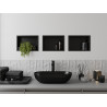Mexen X-Wall-R recessed shelf with flange 30 x 20 cm, black - 1970302010