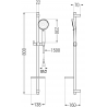 Mexen DQ75 sliding shower set, Chrome - 785754581-00