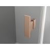 Mexen Mist T Hinged Shower Enclosure 75 x 95 cm, Transparent, Brushed Copper - 8A4T-075-095-65-00