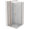 Mexen Mist T hinged shower enclosure 110 x 110 cm, transparent, brushed copper - 8A4T-110-110-65-00