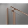 Mexen Mist T hinged shower cabin 120 x 110 cm, transparent, brushed copper - 8A4T-120-110-65-00