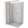 Mexen Mist T hinged shower cabin 120 x 110 cm, transparent, brushed copper - 8A4T-120-110-65-00