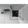 Mexen Rio square shower cabin 70 x 70 cm, frost, chrome + Flat tray, black - 860-070-070-01-30-4070