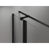 Mexen Mist T shower enclosure, hinged 120 x 95 cm, transparent, black - 8A4T-120-095-70-00