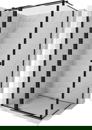 Mexen Mist T shower enclosure left hinged 75 x 120 cm, black frame, black - 8A4T-075-120-70-70-L