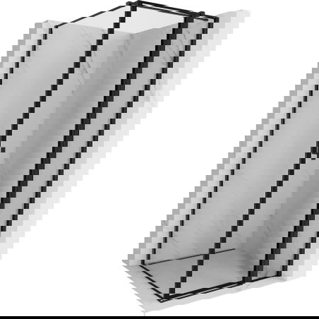 Mexen Mist T right hinged shower enclosure 80 x 80 cm, black frame, black - 8A4T-080-080-70-70-P