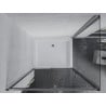 Mexen Apia extendable shower cubicle 100 x 80 cm, Transparent, Chrome + shower tray Rio - 840-100-080-01-00-4510