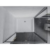 Mexen Apia sliding shower cabin 100 x 80 cm, transparent, chrome + Rio shower tray - 840-100-080-01-00-4510