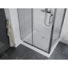 Mexen Apia sliding shower cabin 100 x 80 cm, transparent, chrome + Rio shower tray - 840-100-080-01-00-4510