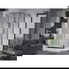 Mexen Apia extendable shower cubicle 120 x 90 cm, Transparent, Chrome + shower tray Rio - 840-120-090-01-00-4510
