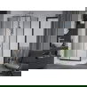Mexen Apia extendable shower cubicle 120 x 90 cm, Transparent, Chrome + shower tray Rio - 840-120-090-01-00-4510