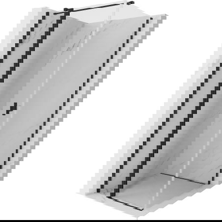 Mexen Mist T shower cabin pivot 100 x 100 cm, transparent, black - 8A4T-100-100-70-00