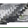 Mexen Apia shower cabin sliding 120 x 80 cm, stripes, chrome + Rio shower tray - 840-120-080-01-20-4510