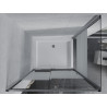 Mexen Apia sliding shower enclosure 120 x 90 cm, white stripes, chrome + Rio shower tray - 840-120-090-01-20-4510