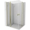 Mexen Mist Duo Shower Enclosure Hinged 120 x 85 cm, Transparent, Gold - 8A4-120-085-50-00