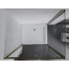Mexen Apia sliding shower cabin 120 x 90 cm, transparent, gold + Rio shower tray - 840-120-090-50-00-4510