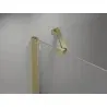 Mexen Mist Duo 70 x 70 cm Hinged Shower Enclosure, Transparent, Brushed Gold - 8A4-070-070-55-00