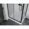 Mexen Apia sliding shower cabin 120 x 80 cm, transparent, black + Rio shower tray - 840-120-080-70-00-4510