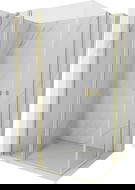 Mexen Mist Duo Hinged Shower Cabin 120 x 100 cm, Transparent, Brushed Gold - 8A4-120-100-55-00