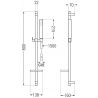 Mexen DQ77 slidable shower set, black - 785774581-70